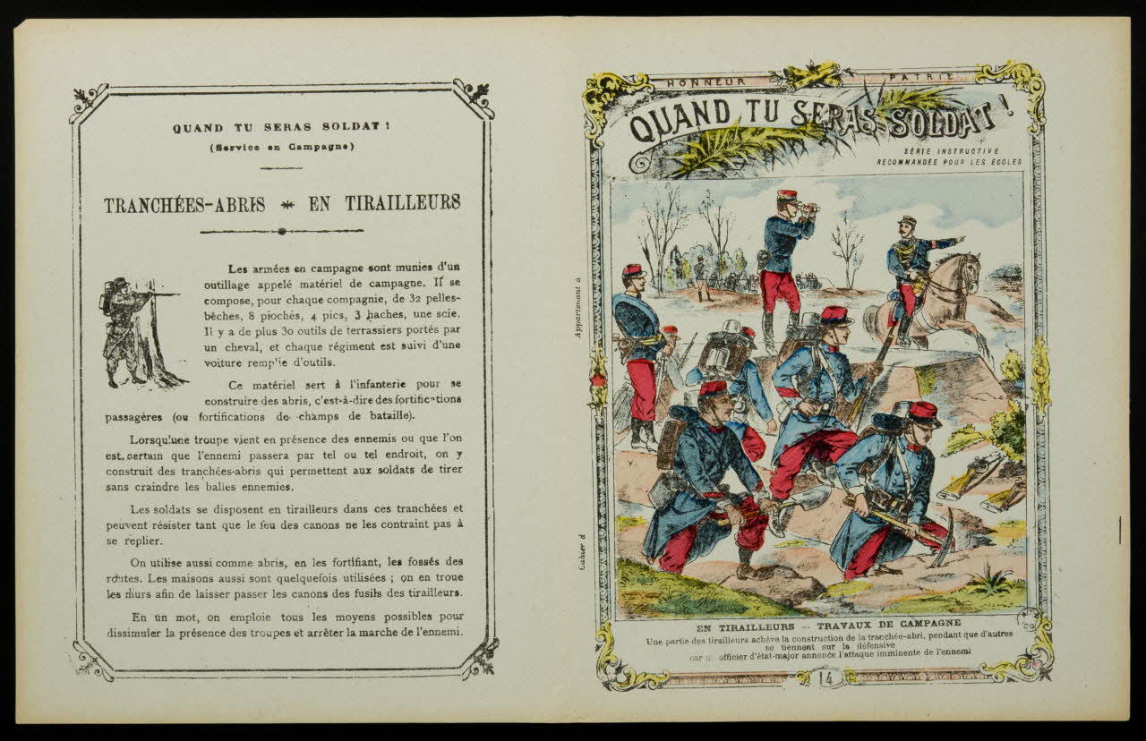 estampe EN TIRAILLEURS - TRAVAUX DE CAMPAGNE 1963.144.264 Photo