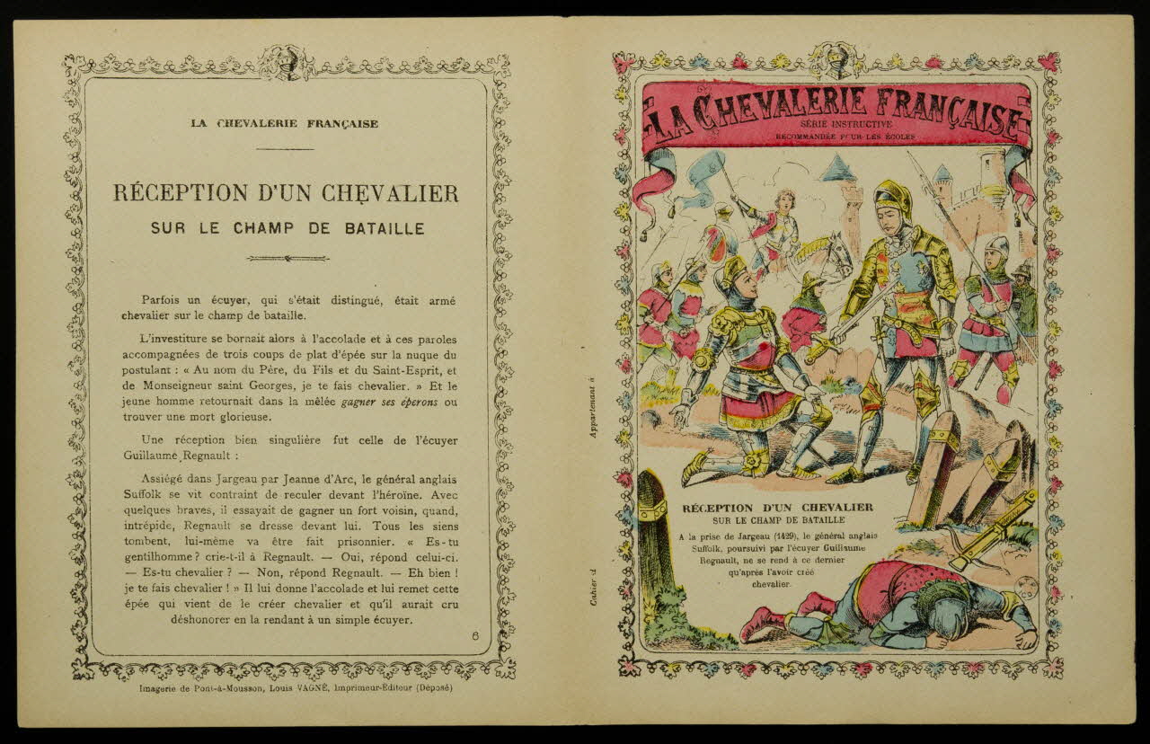 estampe RECEPTION D'UN CHEVALIER  SUR LE CHAMP DE BATAILLE 1963.144.280 Photo