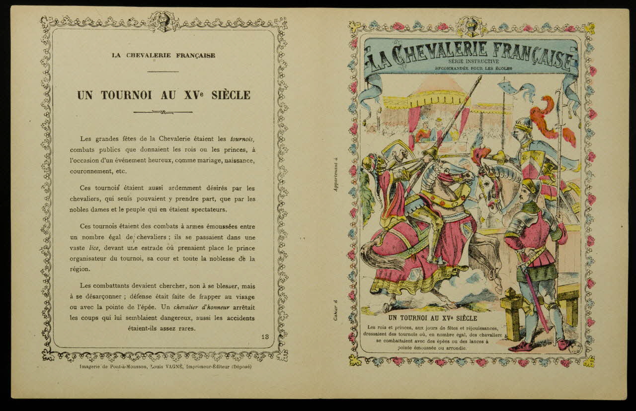 estampe UN TOURNOI AU XVe SIECLE 1963.144.287 Photo