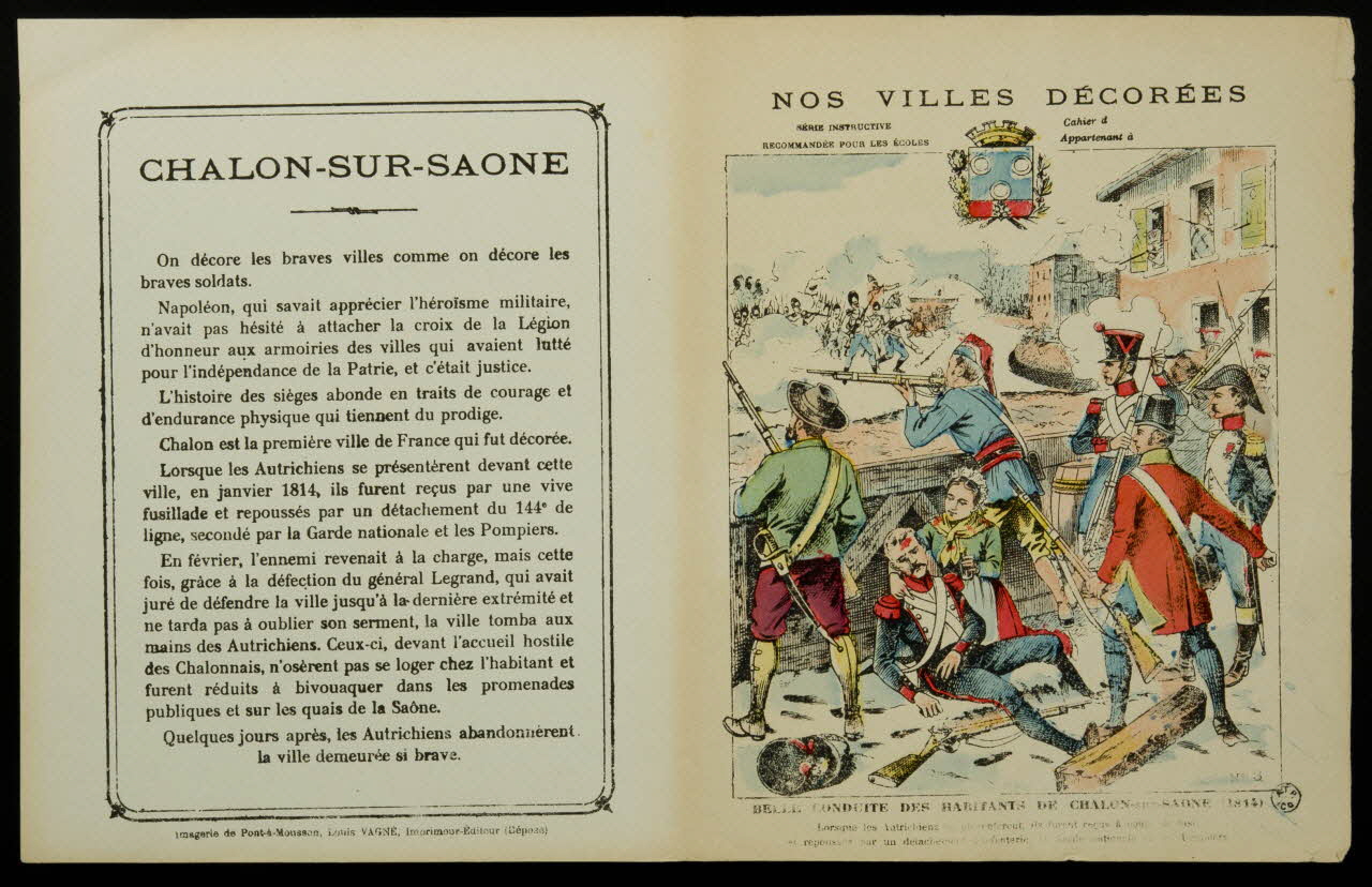 estampe BELLE CONDUITE DES HABITANTS DE CHALON-sur-SAONE (1814) 1963.144.293 Photo