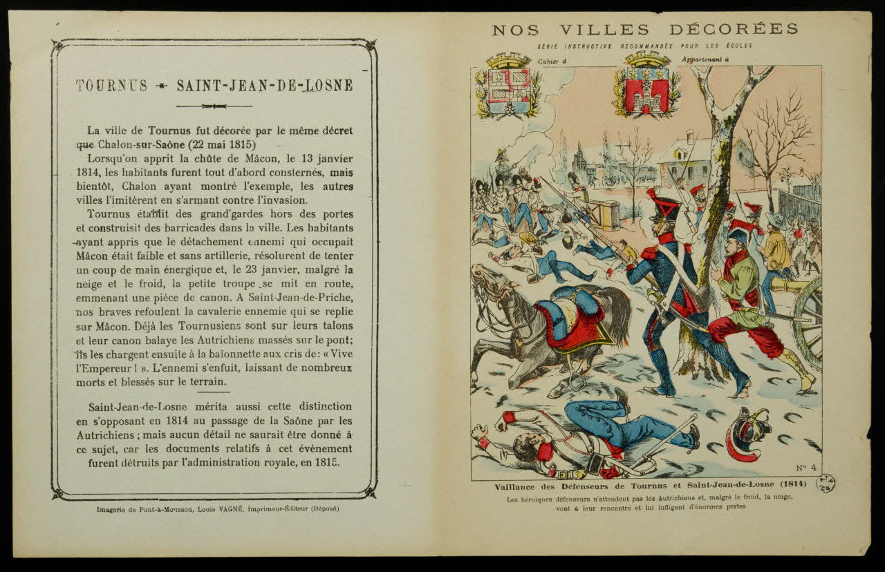 estampe Vaillance des défenseurs de Tournus et Saint-Jean-de-Losne (1814) 1963.144.294 Photo
