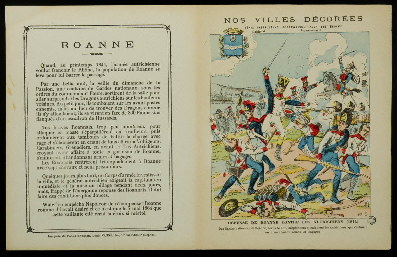 estampe DEFENSE DE ROANNE CONTRE LES AUTRICHIENS (1814) 1963.144.295 Photo