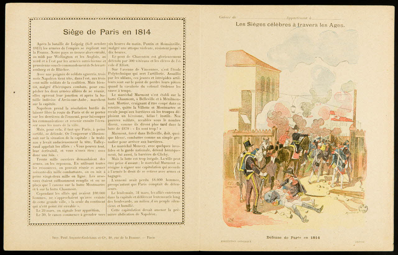 estampe Défense de Paris en 1814 1963.144.315 Photo
