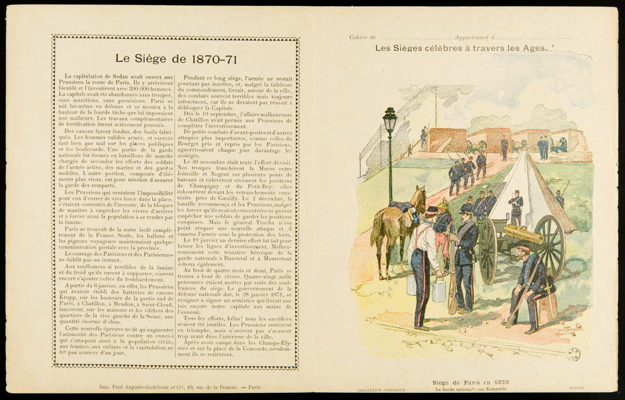 estampe Siège de Paris en 1870 1963.144.318 Photo