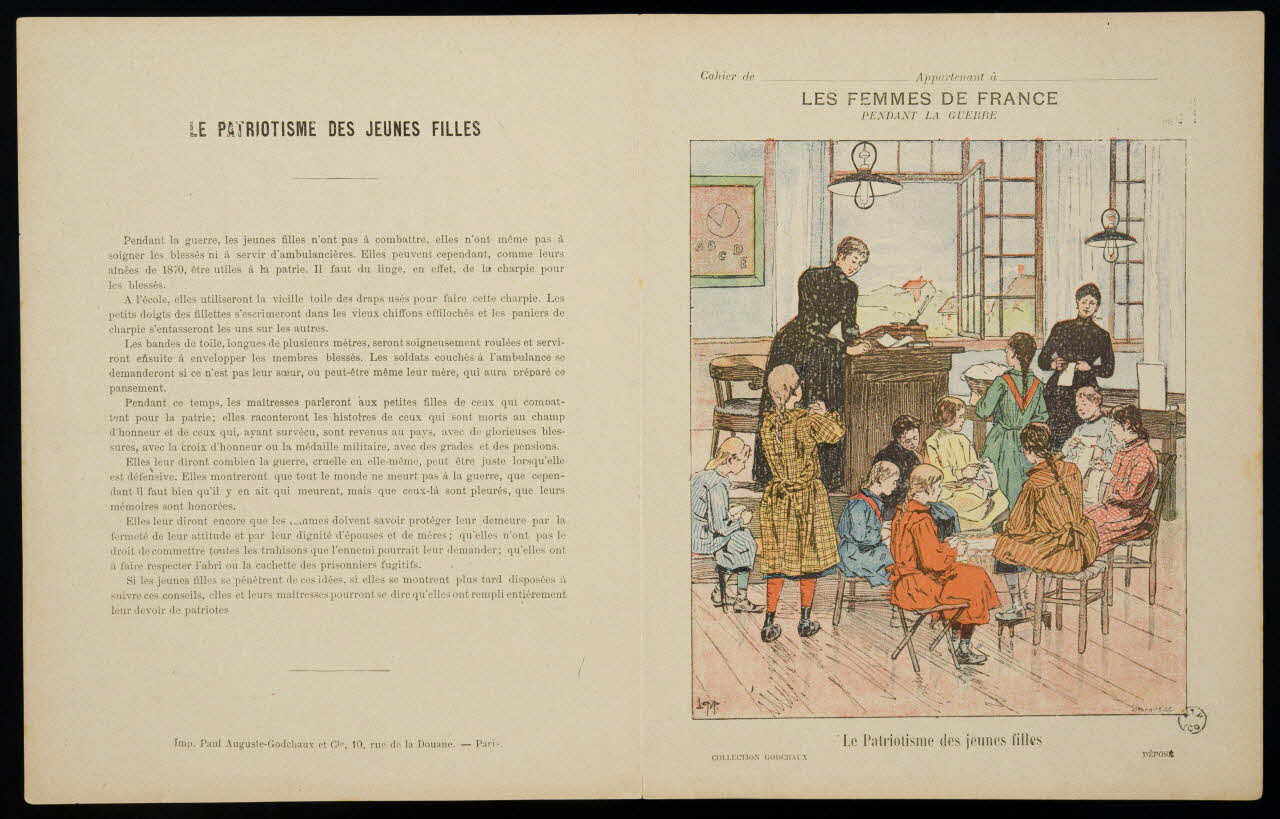 estampe Le Patriotisme des jeunes filles 1963.144.329 Photo