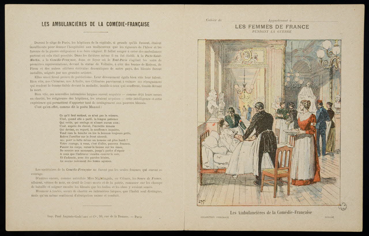 estampe Les Ambulancières de la Comédie-Française 1963.144.330 Photo