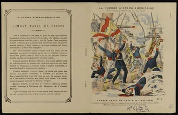 estampe COMBAT NAVAL DE CAVITE (1er mai 1898) 1963.144.37  Photo