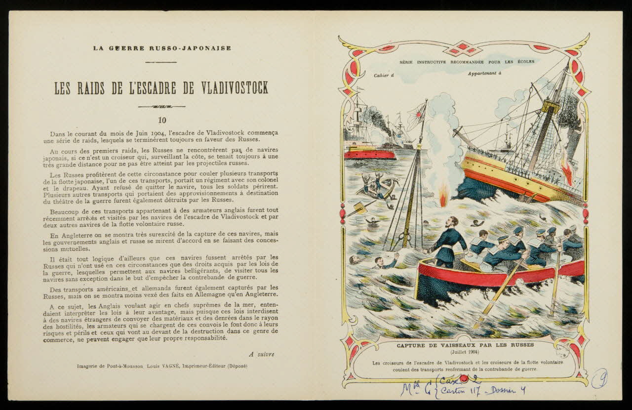 estampe CAPTURE DE VAISSEAUX PAR LES RUSSES  (Juillet 1904) 1963.144.53 Photo