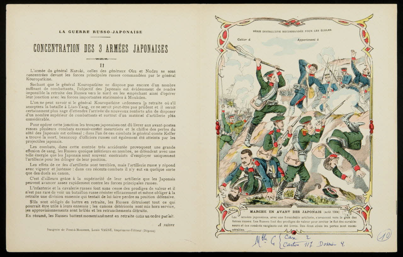 estampe MARCHE EN AVANT DES JAPONAIS (août 1904) 1963.144.54 Photo