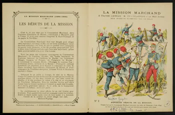 estampe LA MISSION MARCHAND  PENIBLES DEBUTS DE LA MISSION 1963.144.57  Photo