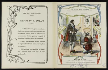 estampe LES MOTS HISTORIQUES  HENRI IV A SULLY 1963.144.67 Photo