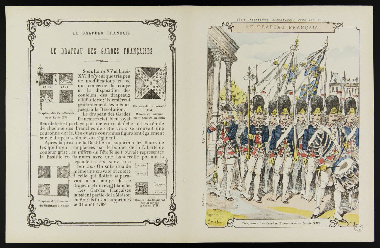 estampe LE DRAPEAU FRANCAIS  Drapeaux des Gardes Françaises - Louis XVI 1963.144.87 Photo