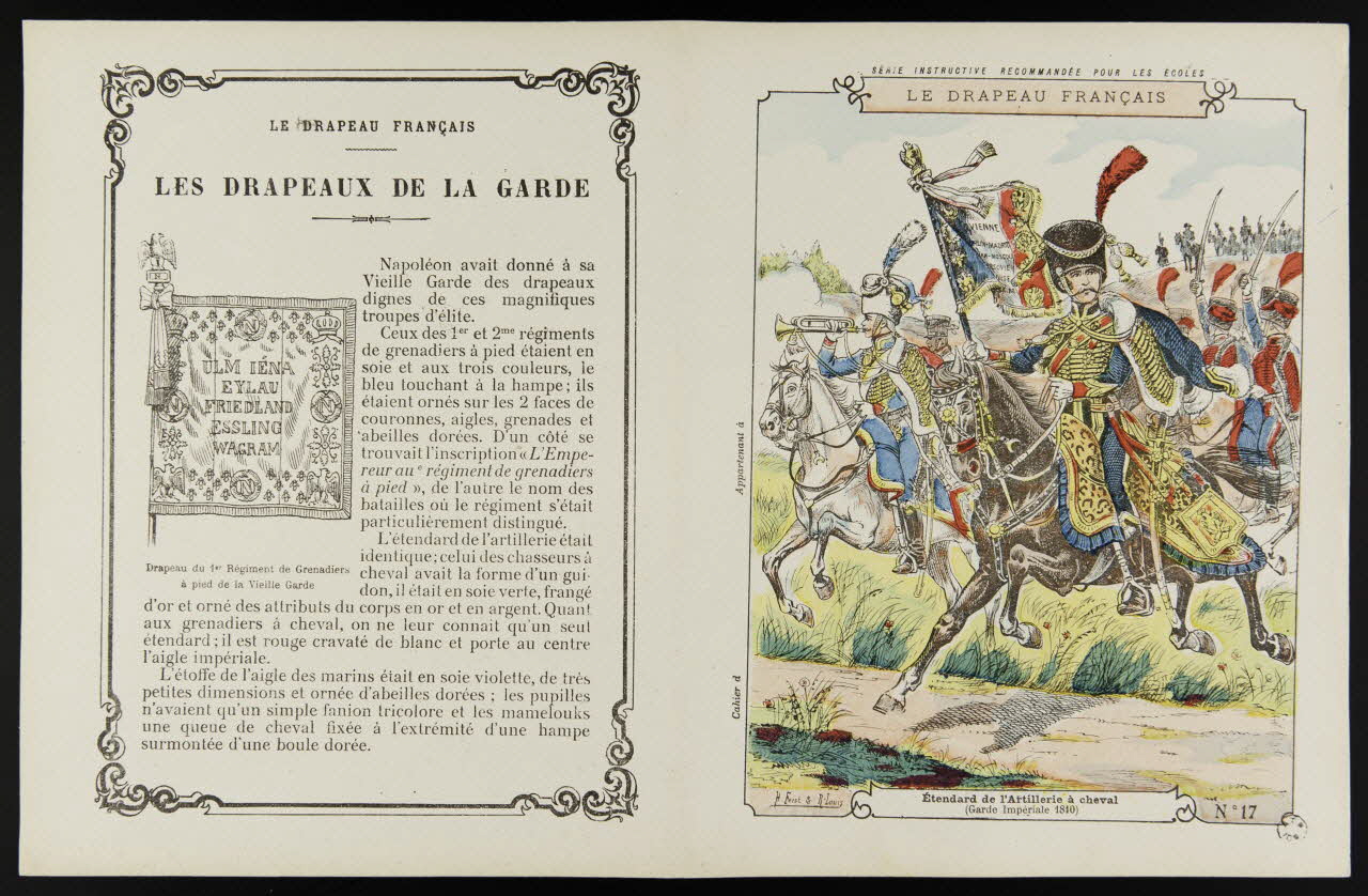 estampe LE DRAPEAU FRANCAIS  Etendard de l'Artillerie à cheval  (Garde Impériale 1810) 1963.144.95 Photo