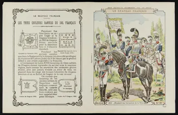 estampe LE DRAPEAU FRANCAIS  1816 - Etendard des cuirassiers de la Reine 1963.144.97  Photo