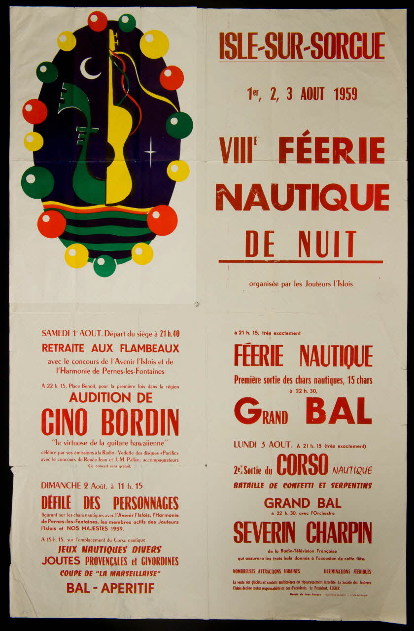 estampe VIIIE FEERIE  NAUTIQUE  DE NUIT 1963.20.2 Photo