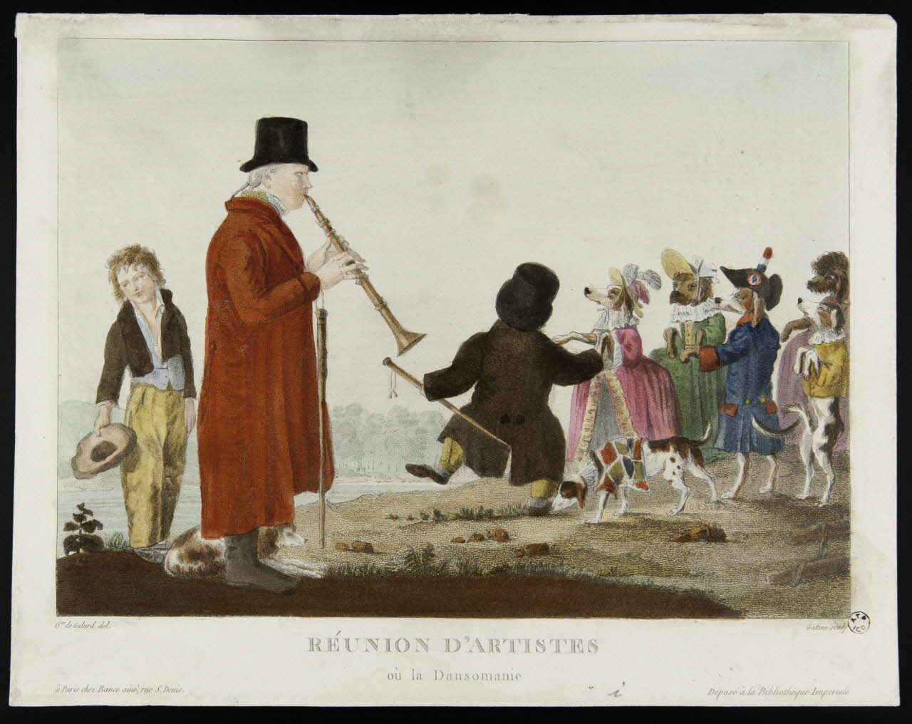 estampe REUNION D'ARTISTES  où la Dansomanie 1963.21.17 Photo