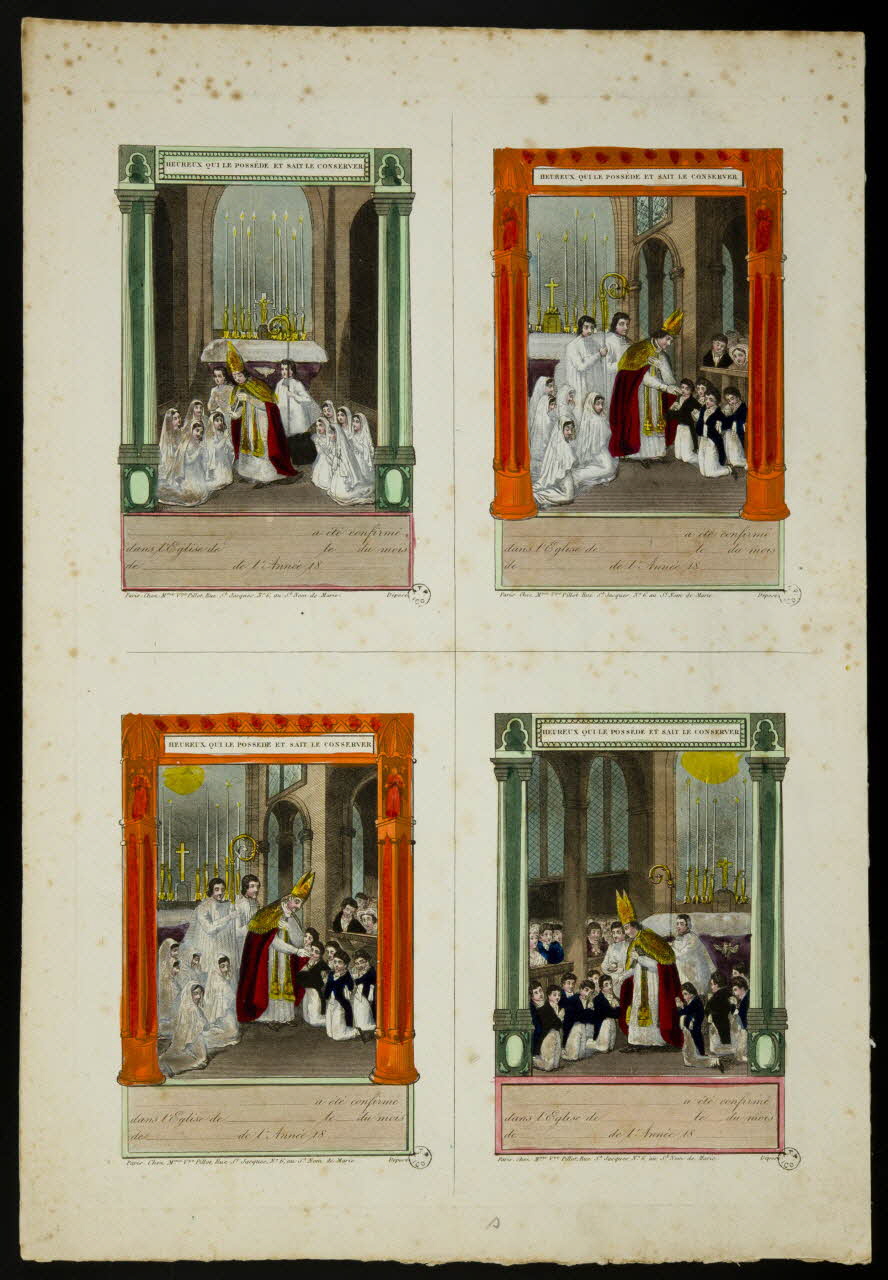 estampe Première communion 1963.21.21 Photo