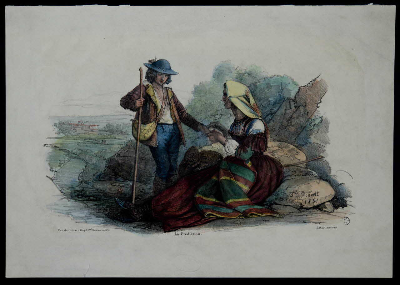 Rittner et Goupil estampe La Prédiction. Ile-de-France, France 1831 1963.27.21 Photo
