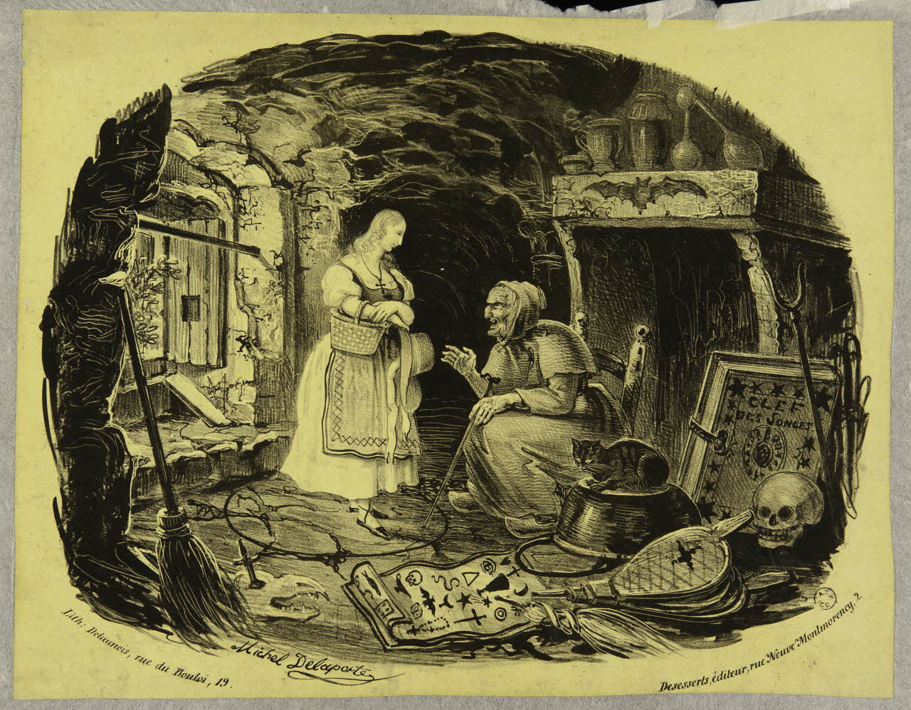 estampe Jeune fille chez une sorcière 1963.27.22 Photo