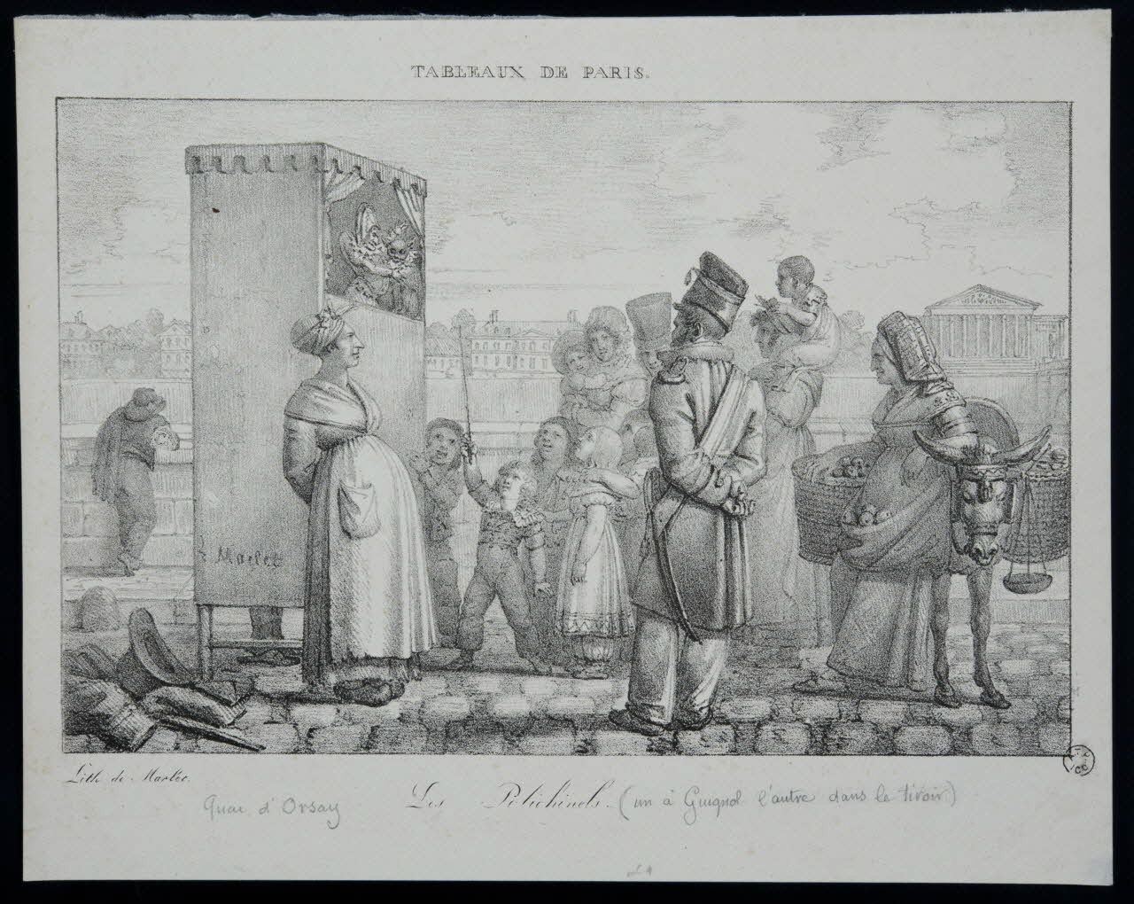 estampe TABLEAUX DE PARIS.  Les Polichinels. 1963.27.30 Photo