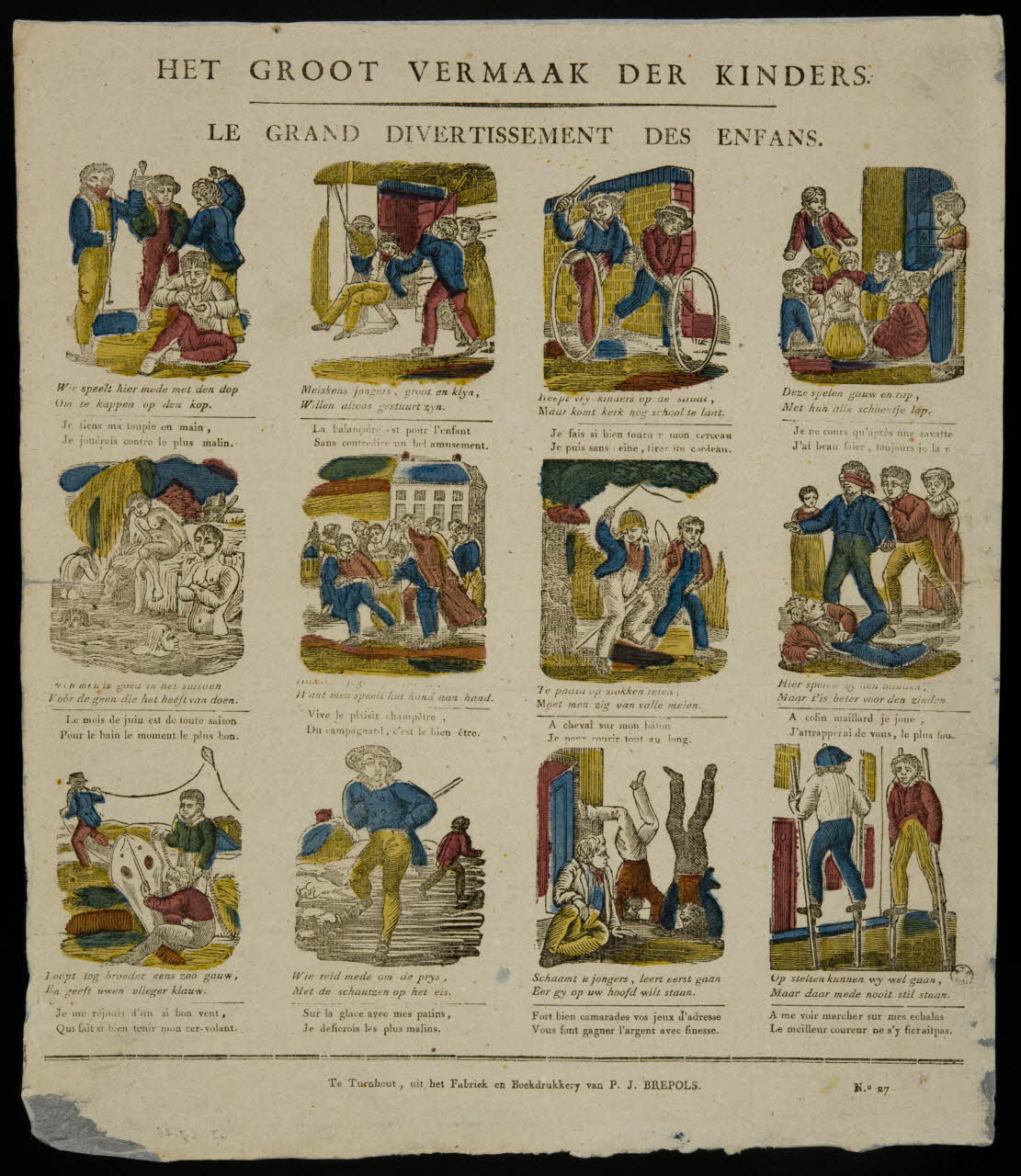 estampe LE GRAND DIVERTISSEMENT DES ENFANS. 1963.27.46 Photo