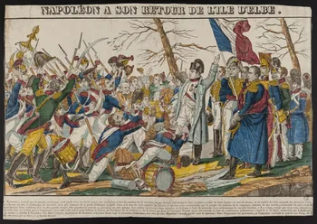 Dembour et Gangel estampe NAPOLEON A SON RETOUR DE L'ILE D'ELBE. Metz 1840-1852 1963.35.1 Photo