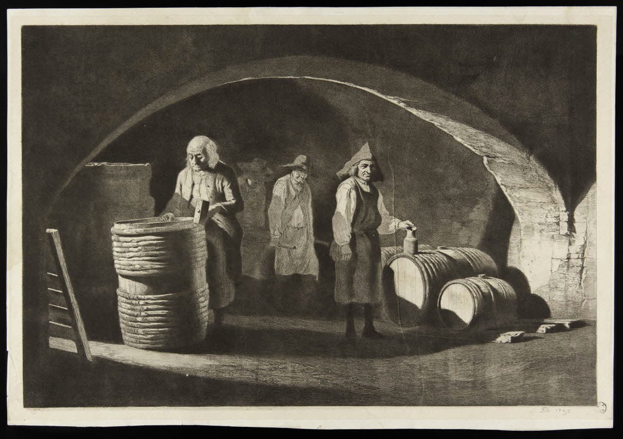 estampe Hommes dans une cave 1963.35.9 Photo