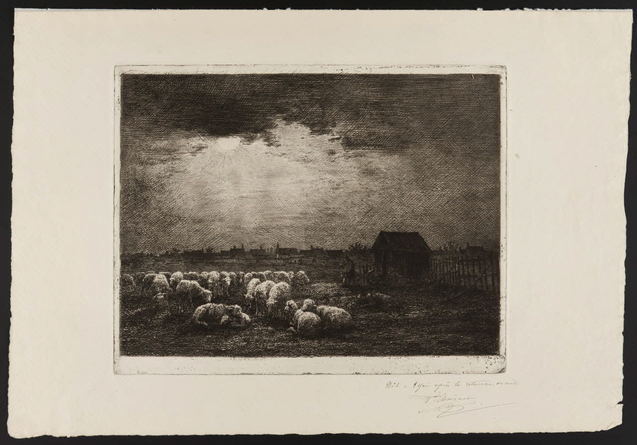 estampe Berger et ses moutons 1963.36.4 Photo