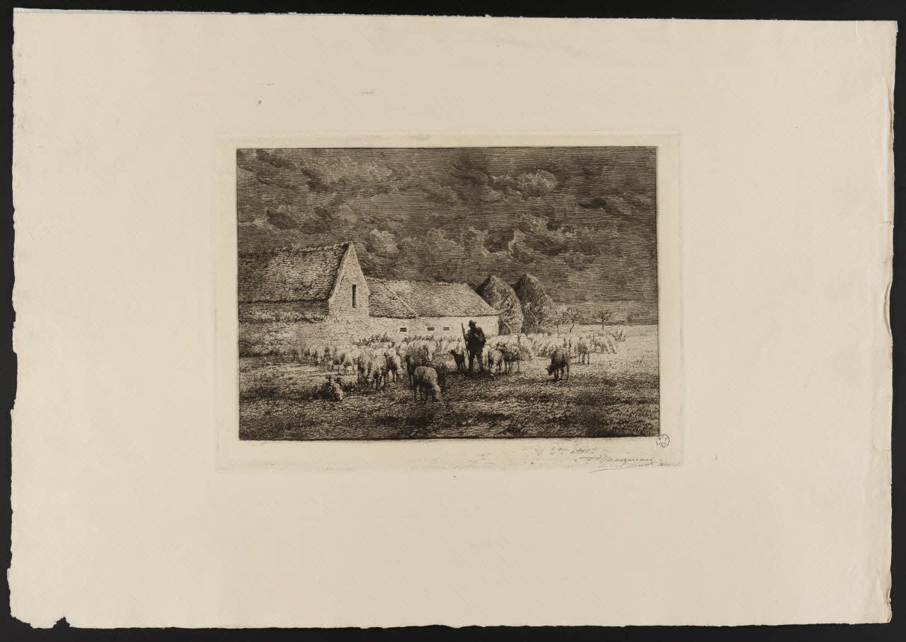 estampe Berger et ses moutons 1963.36.6 Photo