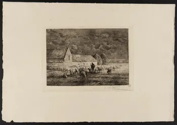 estampe Berger et ses moutons 1963.36.6 Photo