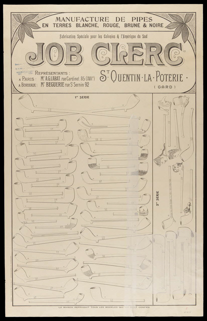 estampe Modèles de pipes 1963.42.20 Photo