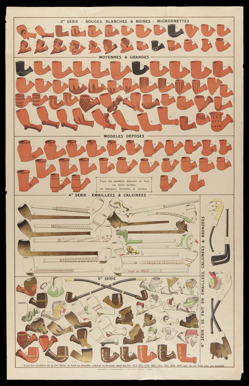 estampe Modèles de pipes 1963.42.21 Photo