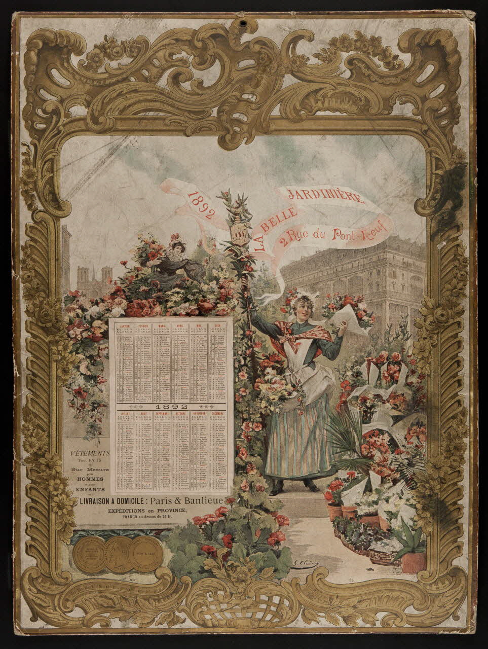 estampe Almanach de l'année 1892 1963.47.8 Photo