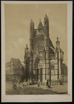estampe EGLISE DE VERNON.  (Eure.) 1963.5.16 Photo