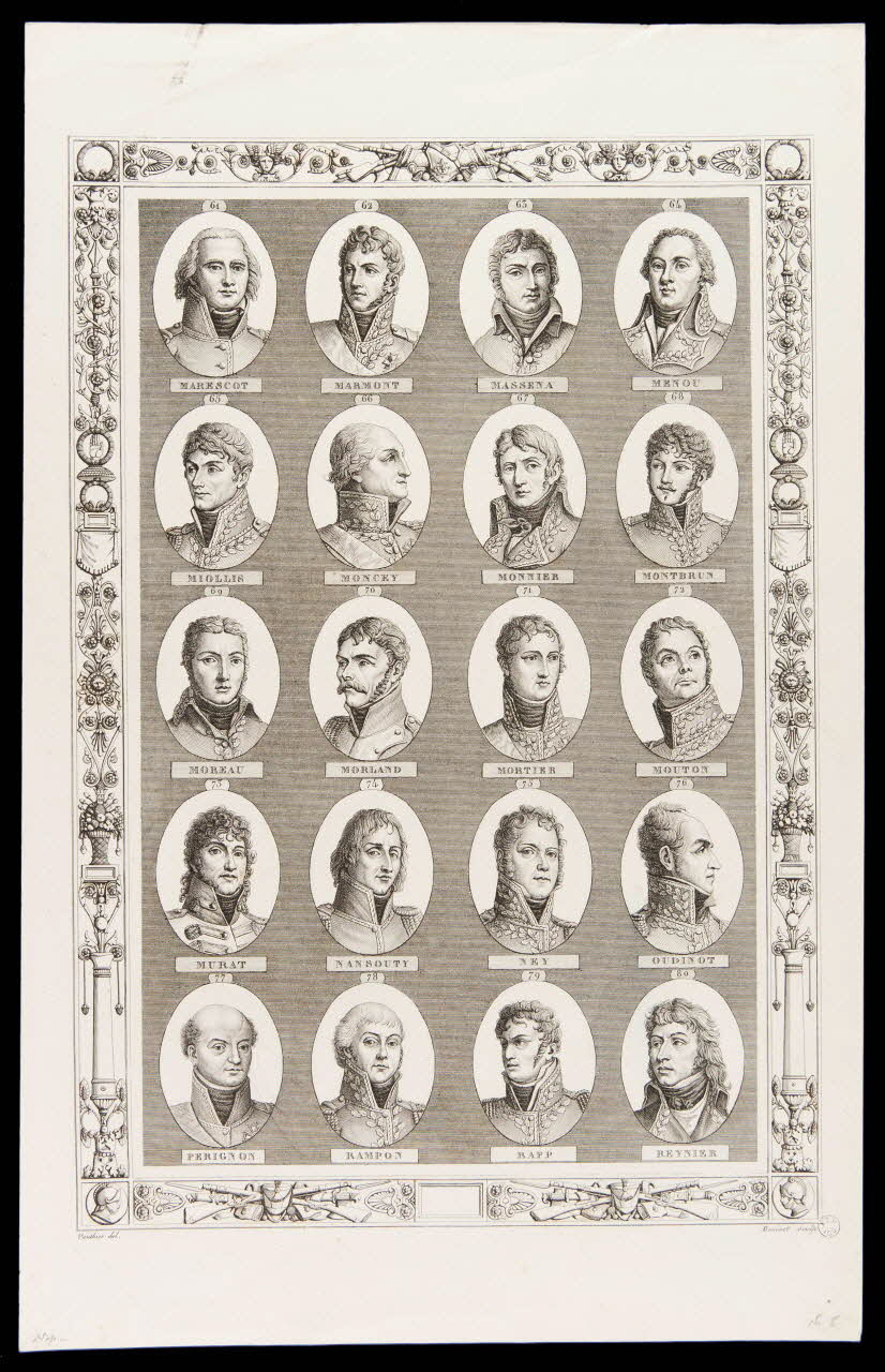 estampe Portraits des généraux sous le Premier Empire 1963.5.30 Photo