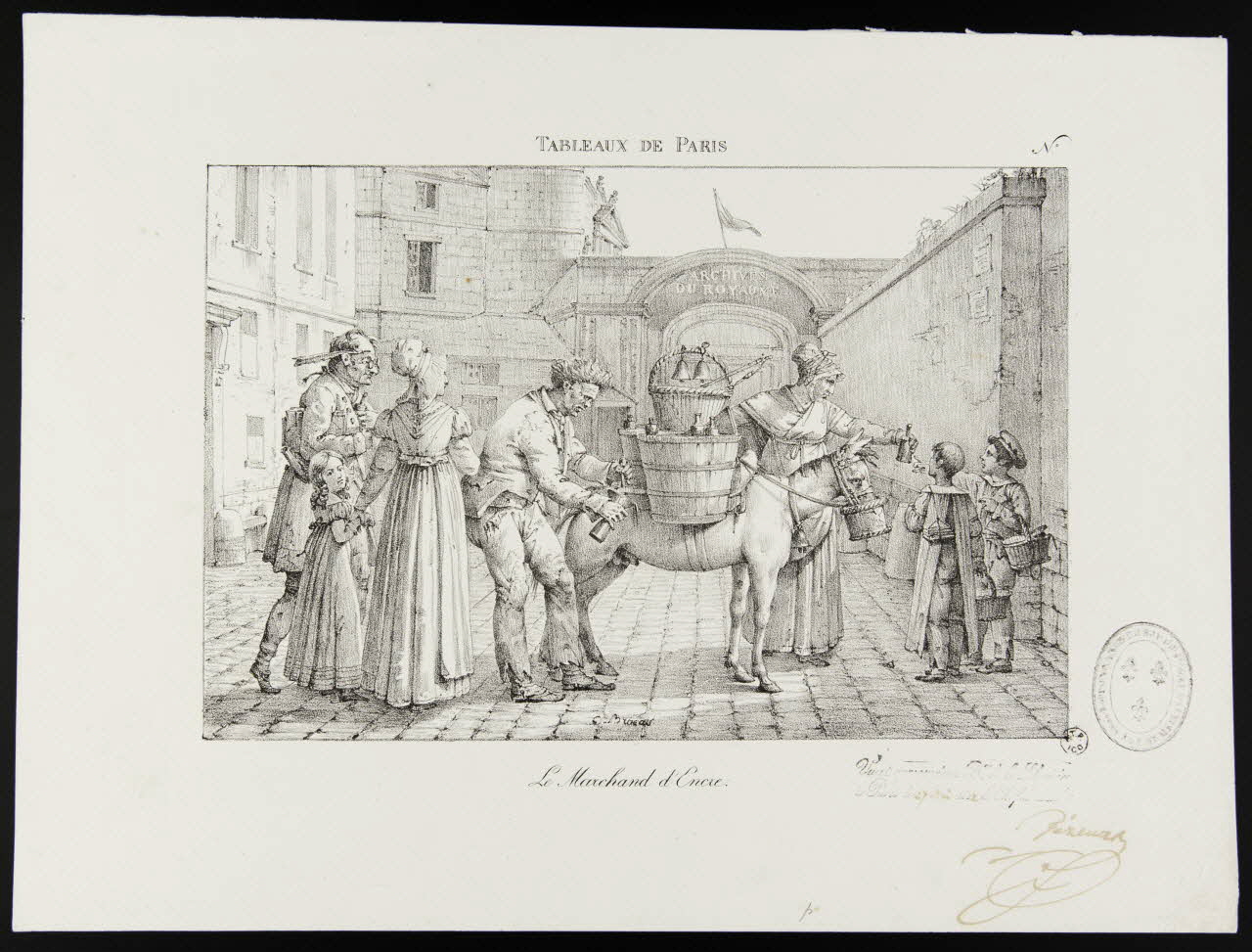 estampe Le Marchand d'Encre. 1963.5.43 Photo