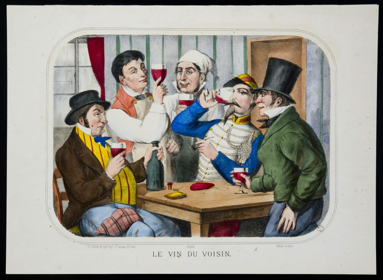 estampe LE VIN DU VOISIN. 1963.5.46 Photo