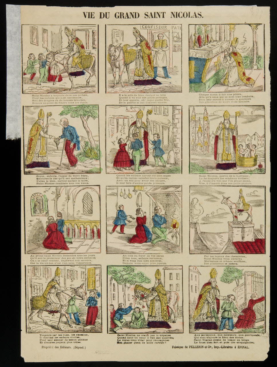 estampe VIE DU GRAND SAINT NICOLAS. 1963.5.50 Photo