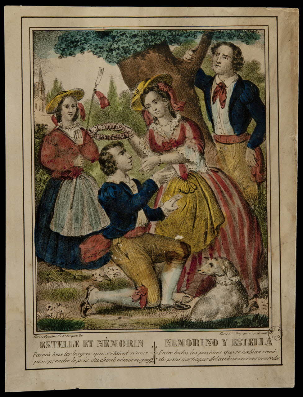 estampe ESTELLE ET NEMORIN  NEMORINO Y ESTELLA 1963.5.51 Photo