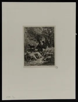 estampe Couple de berger 1963.5.9 Photo
