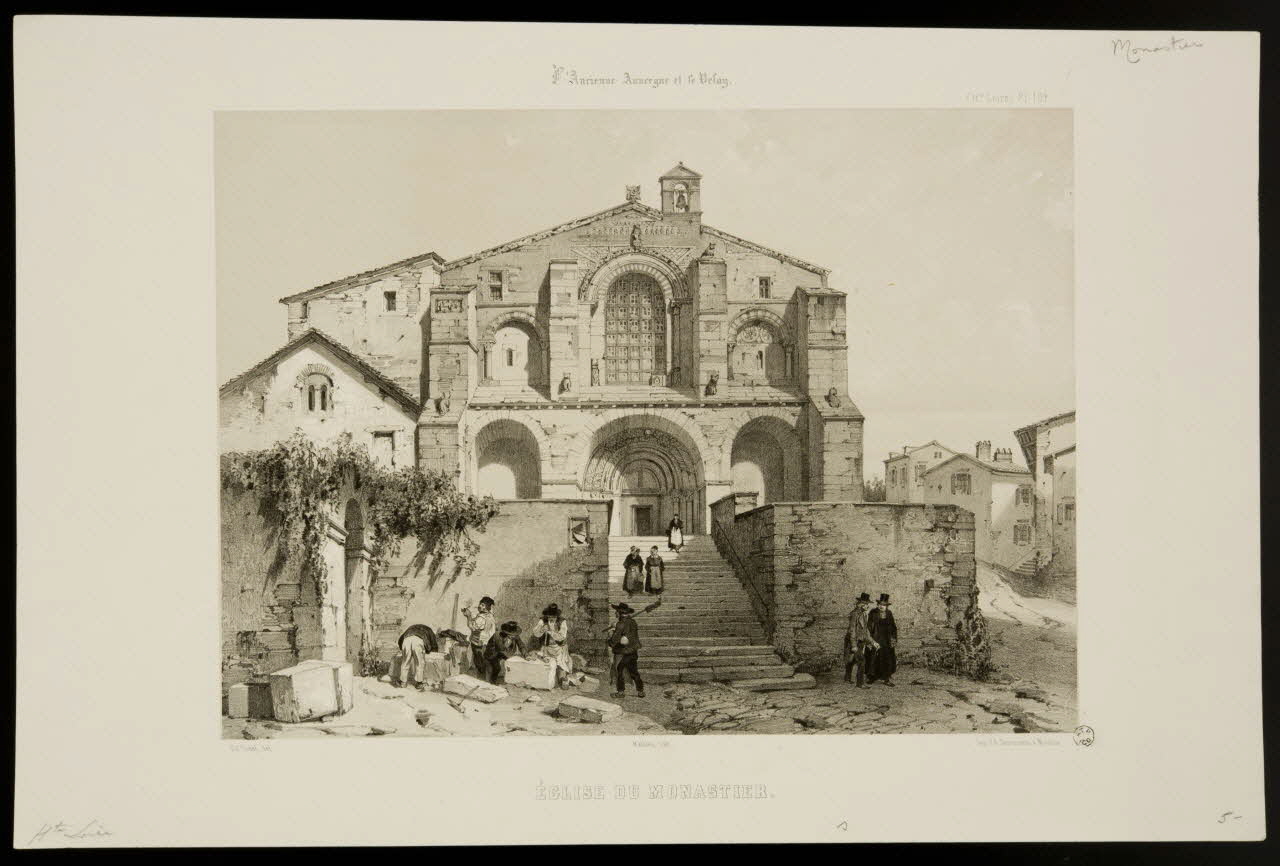 estampe EGLISE DU MONASTIER. 1963.56.1 Photo