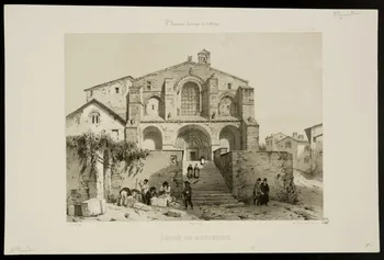 estampe EGLISE DU MONASTIER. 1963.56.1 Photo