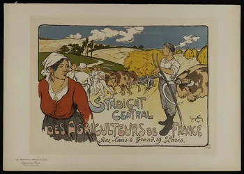 estampe SYNDICAT  CENTRAL  DES AGRICULTEURS DE FRANCE 1963.56.13 Photo