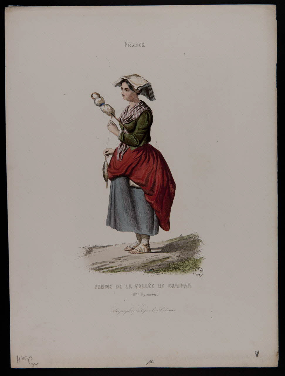 estampe FEMME DE LA VALLEE DE CAMPAN 1963.56.19 Photo