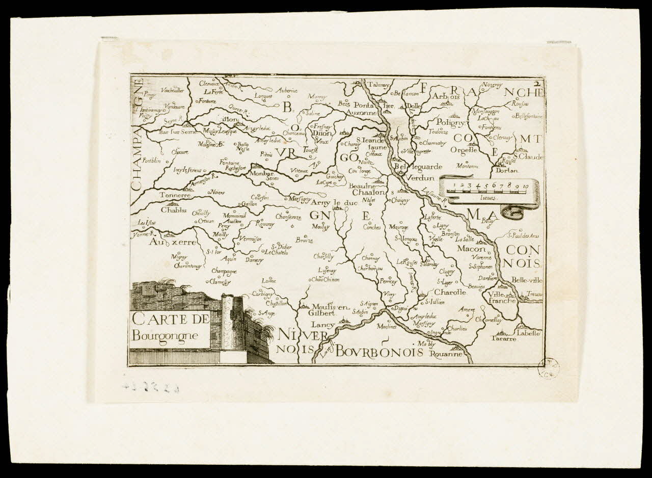 estampe CARTE DE  Bourgongne 1963.56.24 Photo
