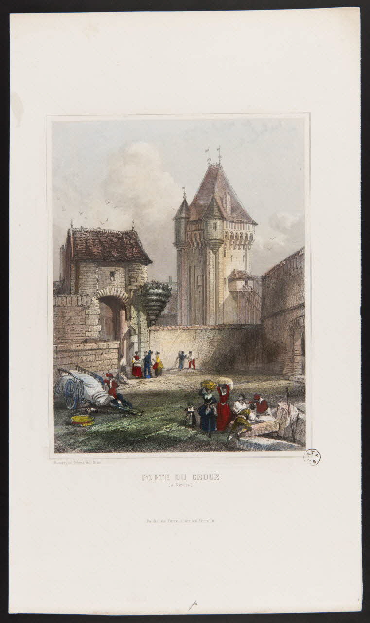 estampe PORTE DU CROUX  (à Nevers) 1963.56.42 Photo