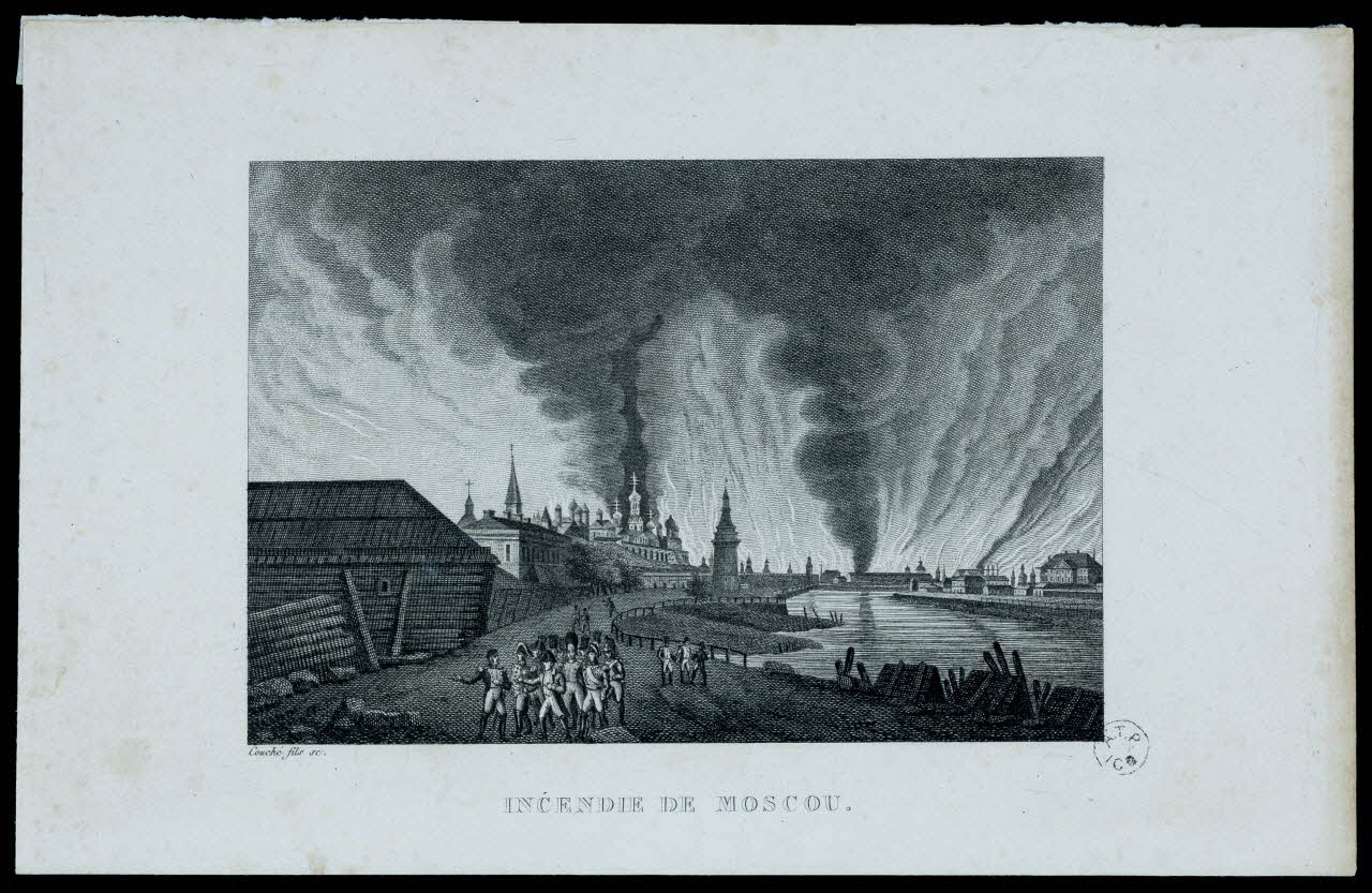 estampe INCENDIE DE MOSCOU. 1963.56.58 Photo