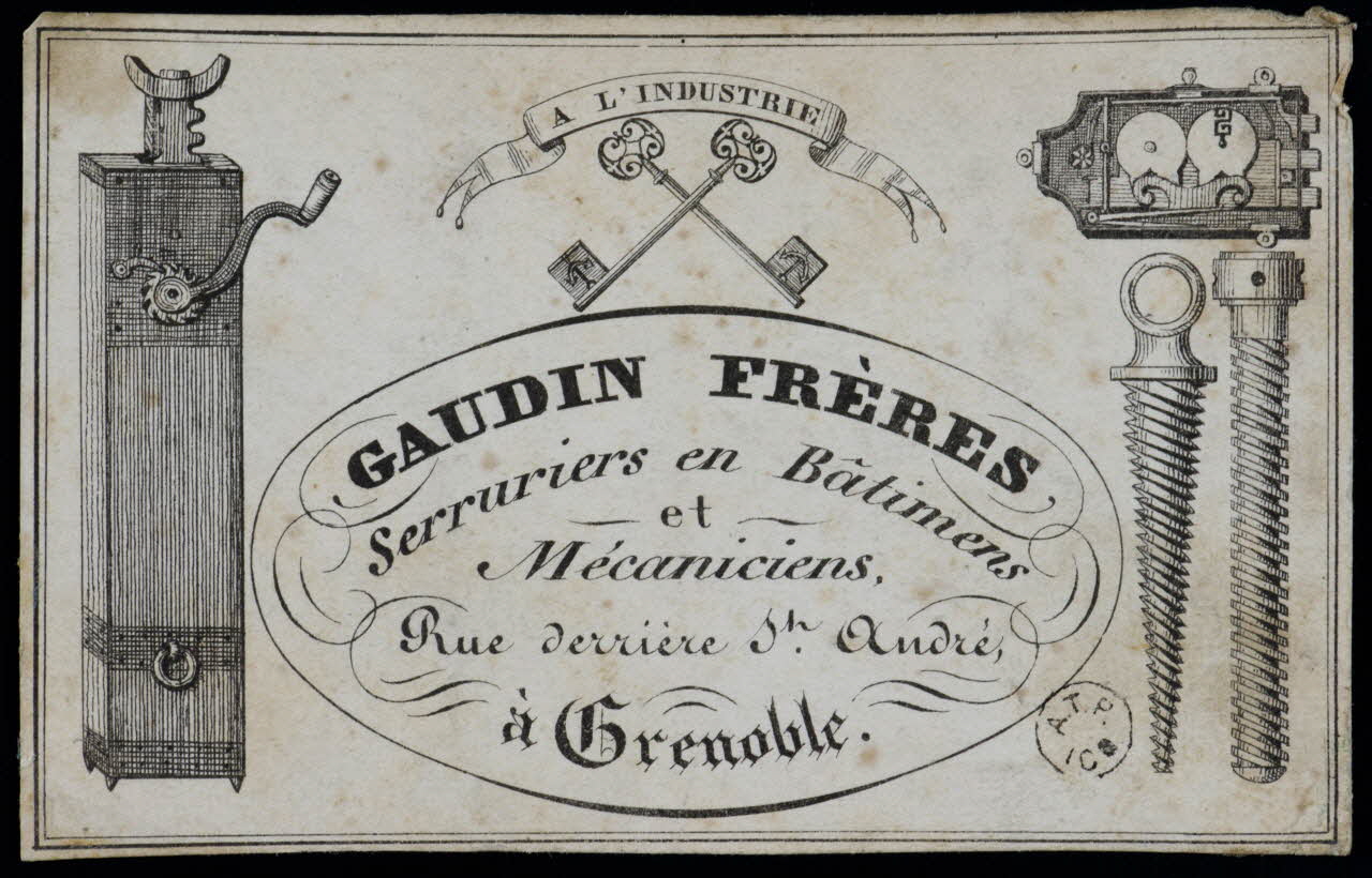 estampe GAUDIN FRERES  Serruriers en Bâtimens 1963.63.6 Photo