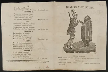 Bloquel Charles ; Bloquel-Gallier Charles imagerie ancienne CHARLES X ET LE DEY Rouen 1824-1830 1963.64.3 Photo