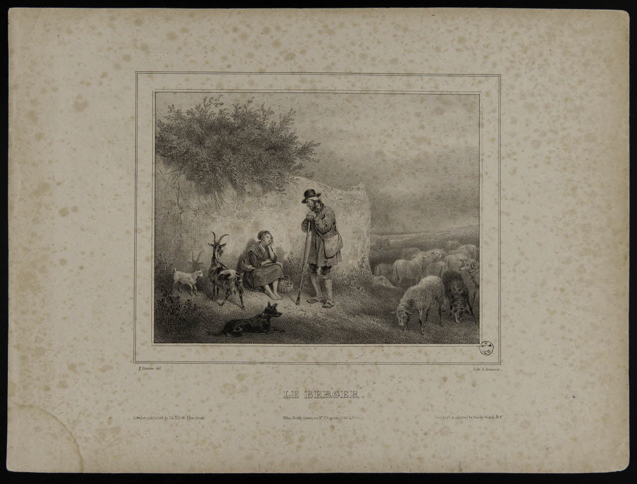 estampe LE BERGER. 1963.65.5 Photo